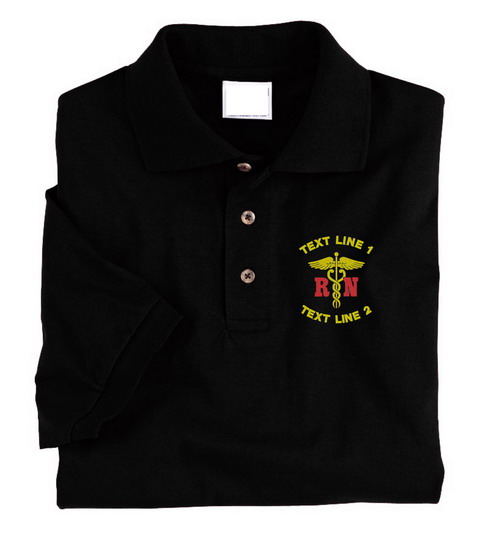 (image for) RN Registered Nurse Polo Embroidered #831